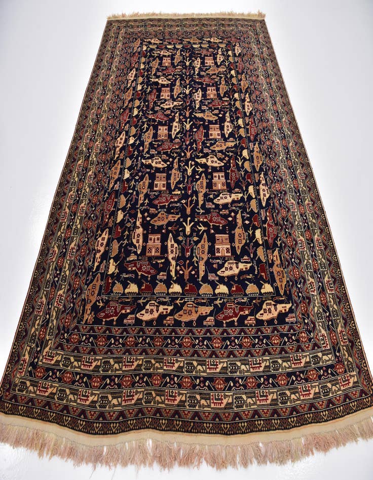 Detail image of  6' 4 x 9' 2  Hand Knotted Kazak Rug