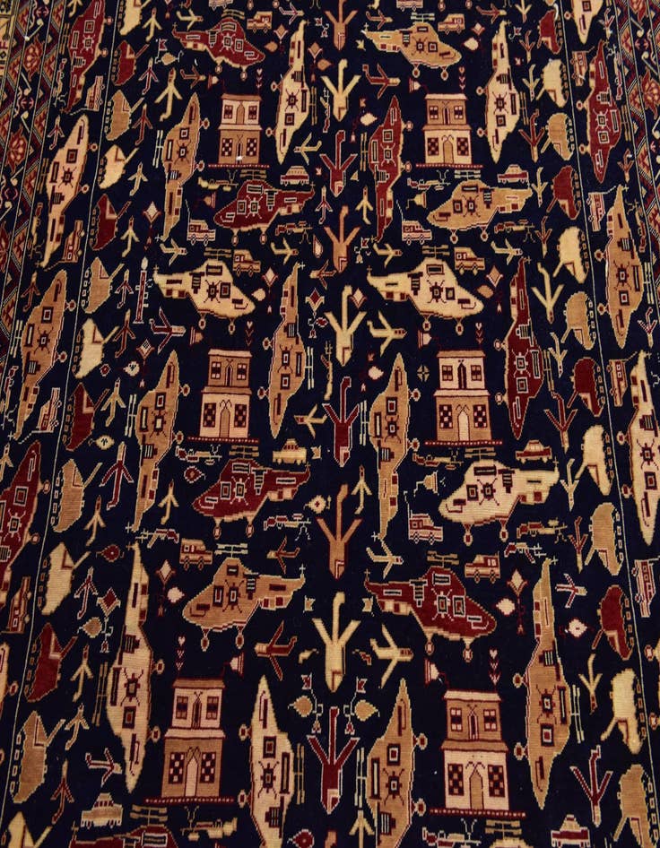 Detail image of  6' 4 x 9' 2  Hand Knotted Kazak Rug