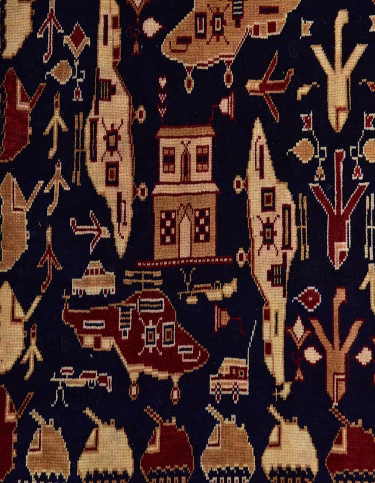 Detail image of  6' 4 x 9' 2  Hand Knotted Kazak Rug