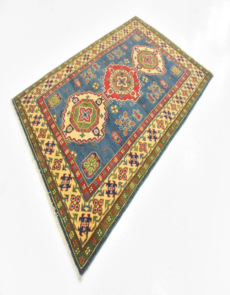 Detail image of  3' 10 x 5' 10  Hand Knotted Kazak Rug