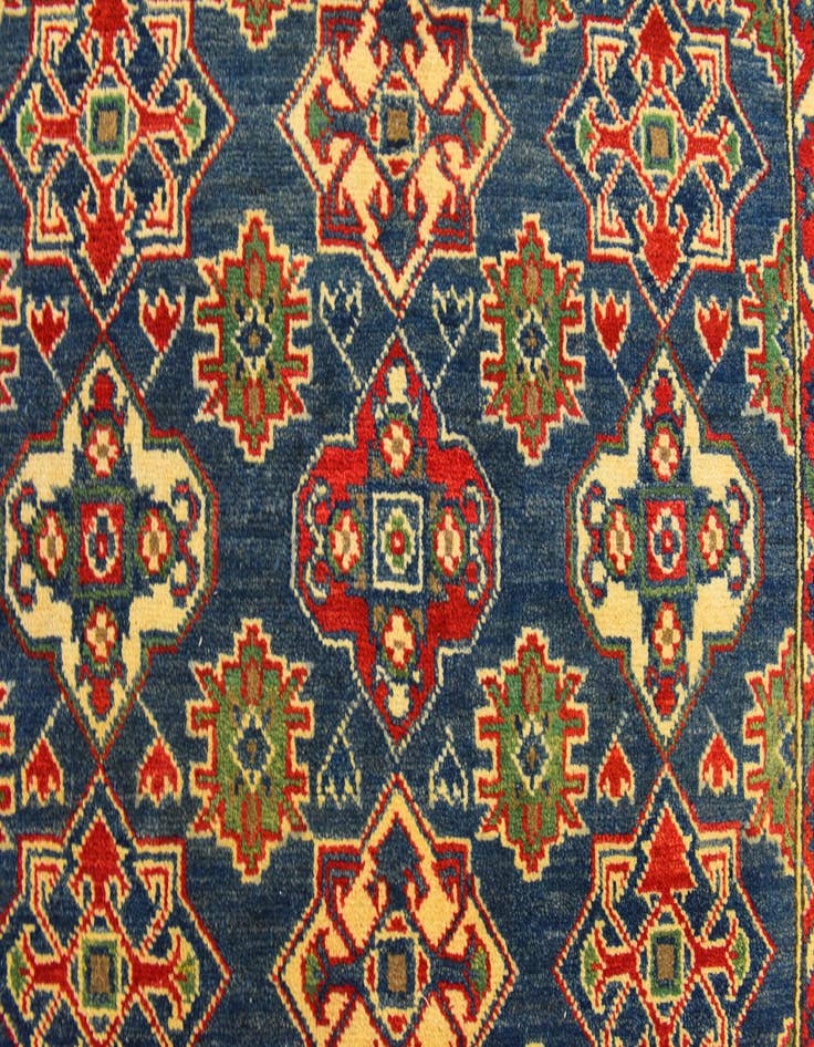 Detail image of  4' x 6' 4  Hand Knotted Kazak Rug