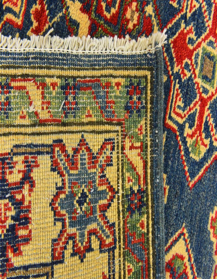 Detail image of  4' x 6' 4  Hand Knotted Kazak Rug