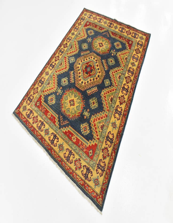 Detail image of  5' x 6' 7  Hand Knotted Kazak Rug