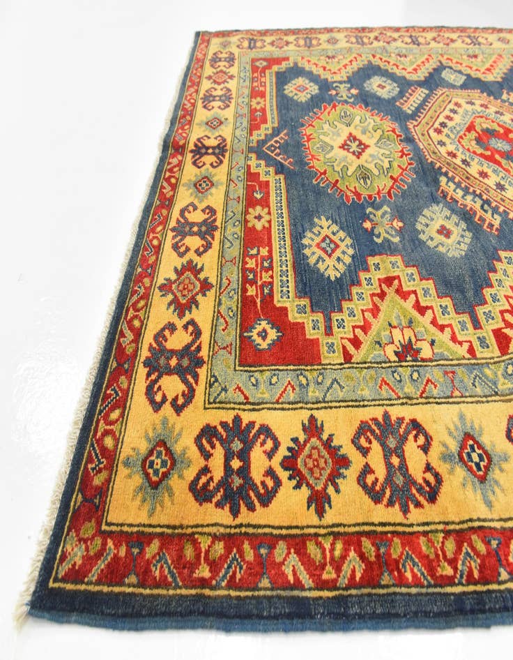 Detail image of  5' x 6' 7  Hand Knotted Kazak Rug