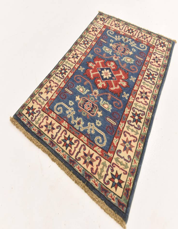 Detail image of  2' 9 x 4' 1  Hand Knotted Kazak Rug