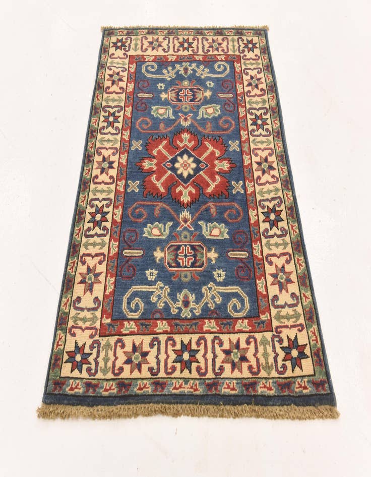 Detail image of  2' 9 x 4' 1  Hand Knotted Kazak Rug