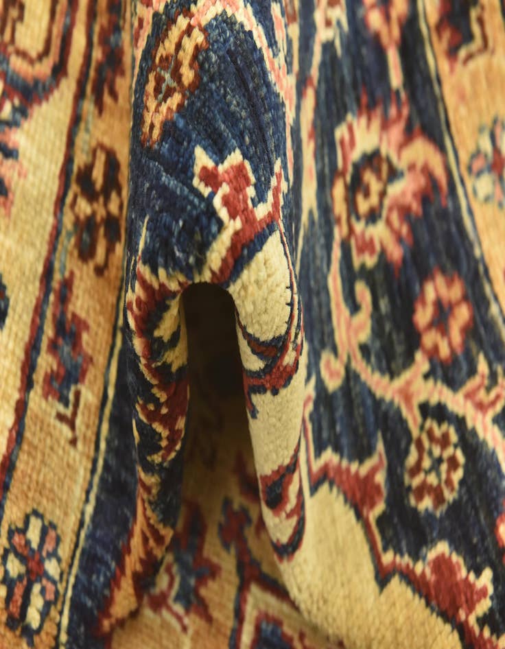 Detail image of  4' 1 x 6'  Hand Knotted Kazak Rug
