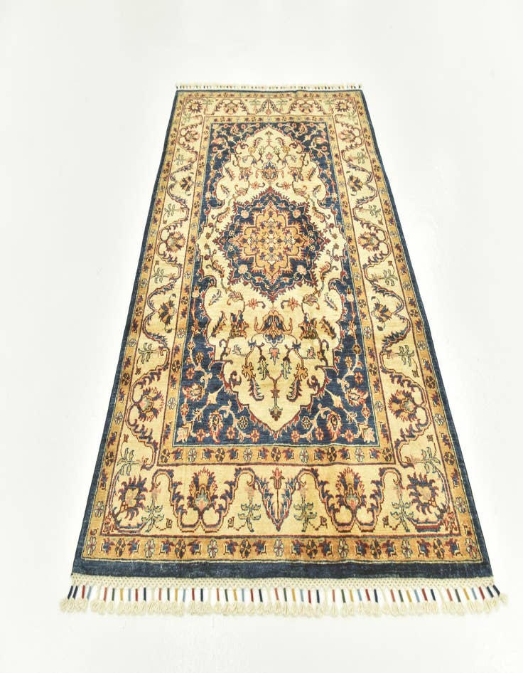 Detail image of  4' 1 x 6'  Hand Knotted Kazak Rug
