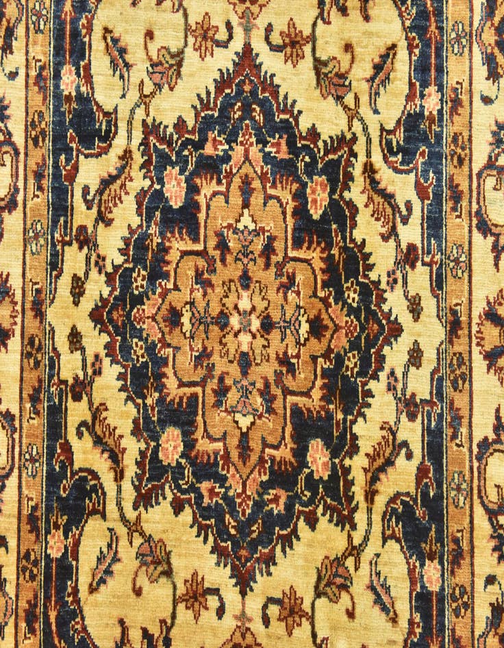 Detail image of  4' 1 x 6'  Hand Knotted Kazak Rug