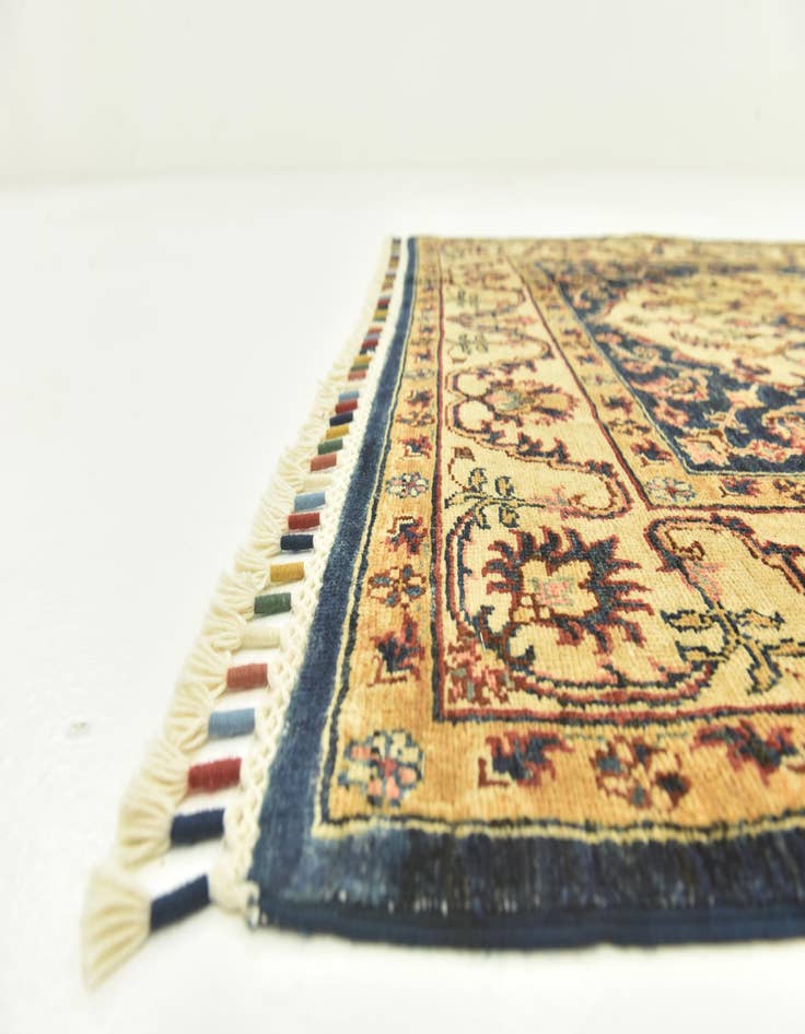Detail image of  4' 1 x 6'  Hand Knotted Kazak Rug
