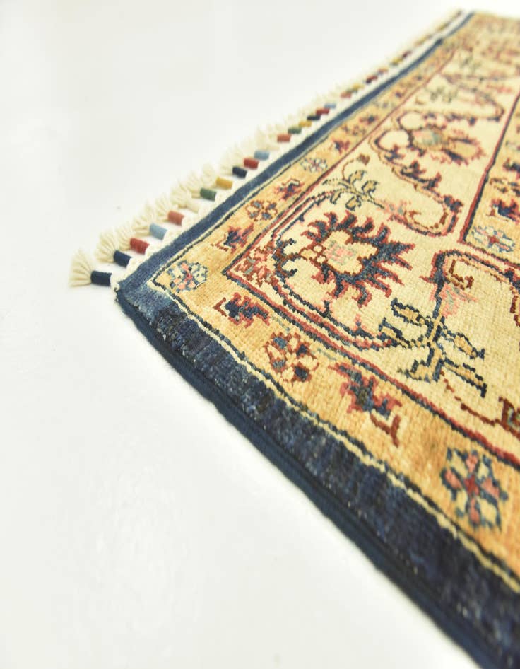Detail image of  4' 1 x 6'  Hand Knotted Kazak Rug