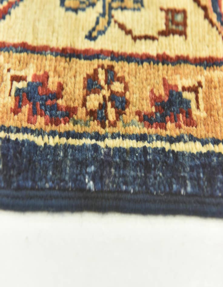 Detail image of  4' 1 x 6'  Hand Knotted Kazak Rug