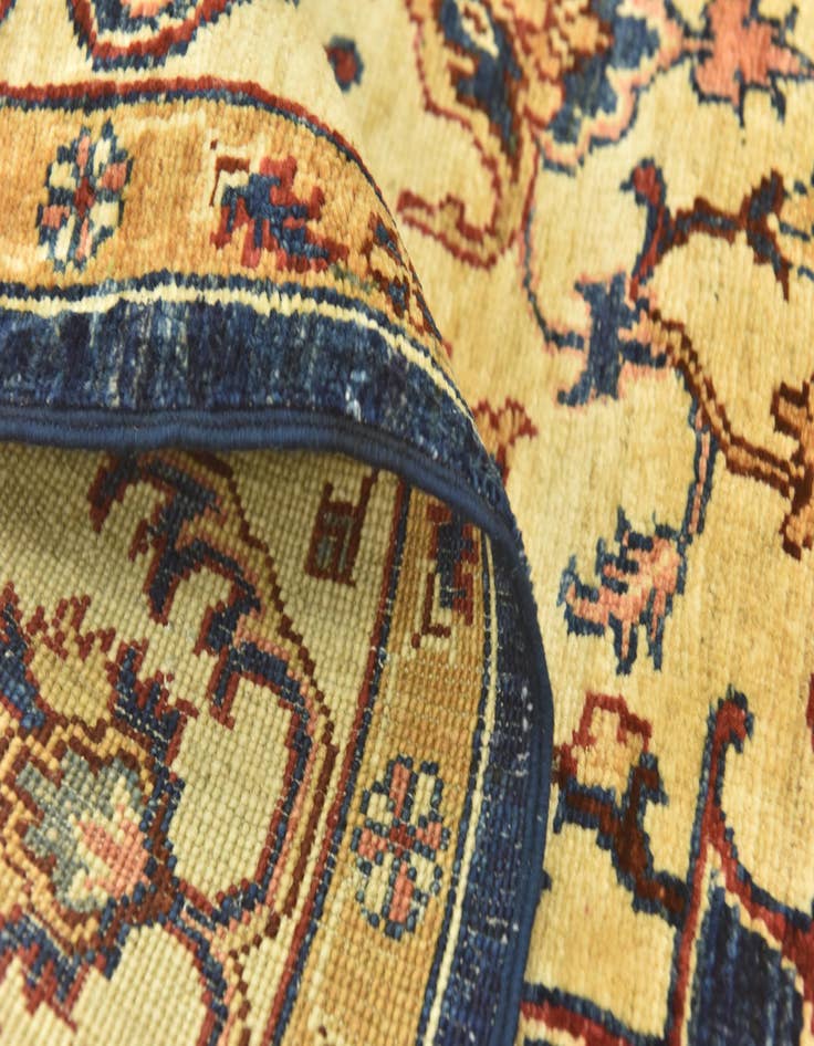Detail image of  4' 1 x 6'  Hand Knotted Kazak Rug
