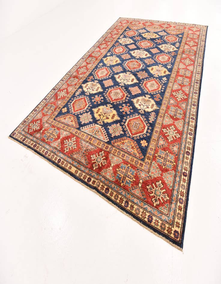 Detail image of  6' 6 x 10'  Hand Knotted Kazak Oriental Rug