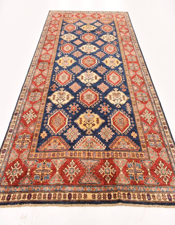 Detail image of  6' 6 x 10'  Hand Knotted Kazak Oriental Rug