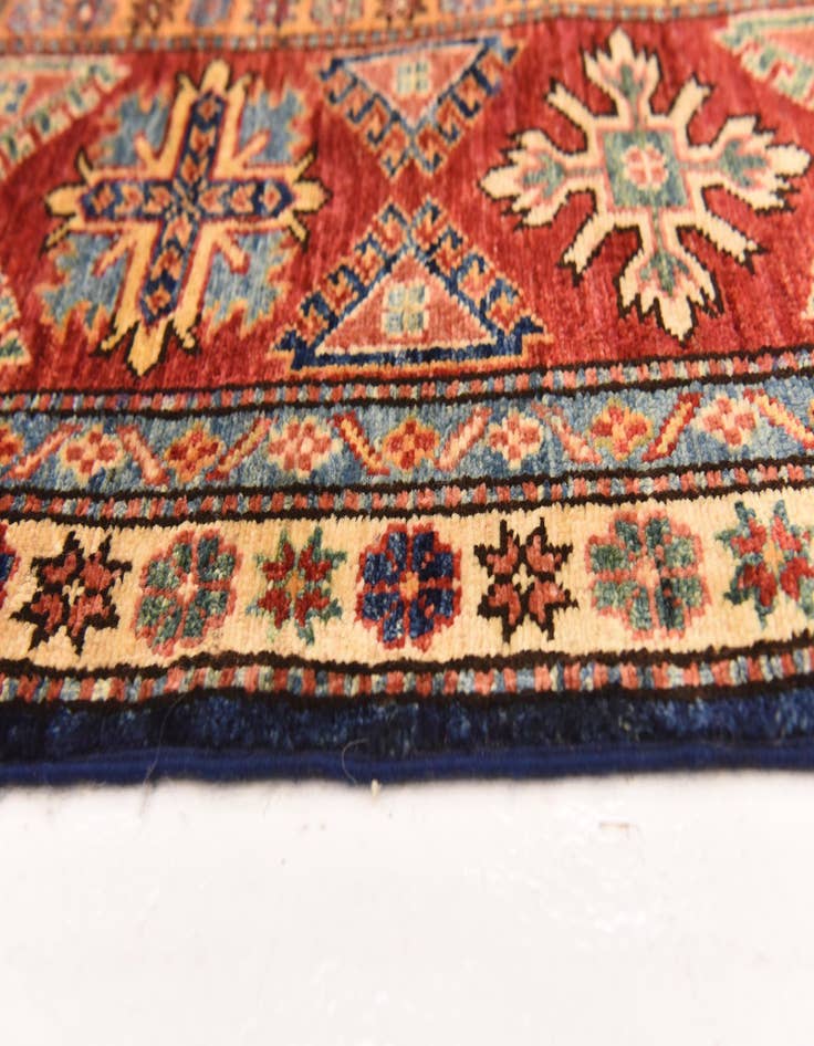 Detail image of  6' 6 x 10'  Hand Knotted Kazak Oriental Rug