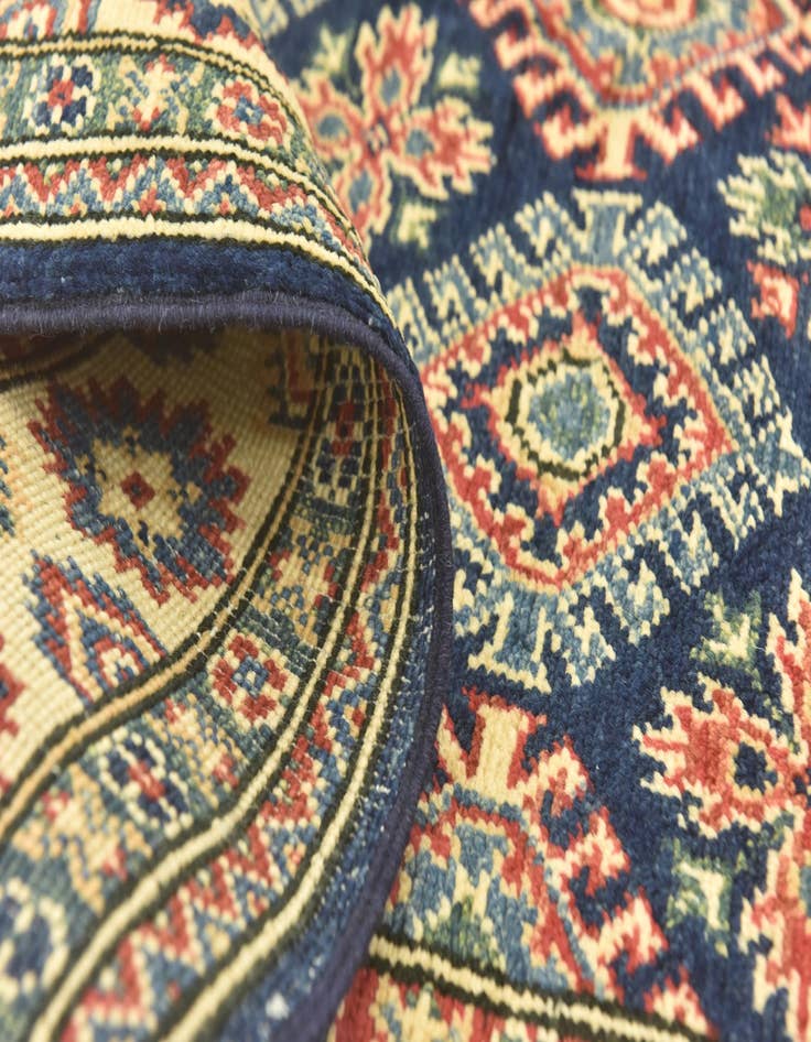 Detail image of  4' 1 x 6'  Hand Knotted Kazak Rug