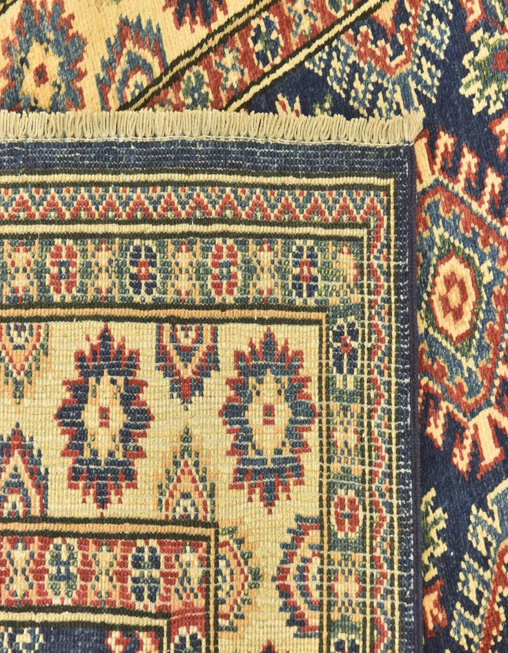 Detail image of  4' 1 x 6'  Hand Knotted Kazak Rug