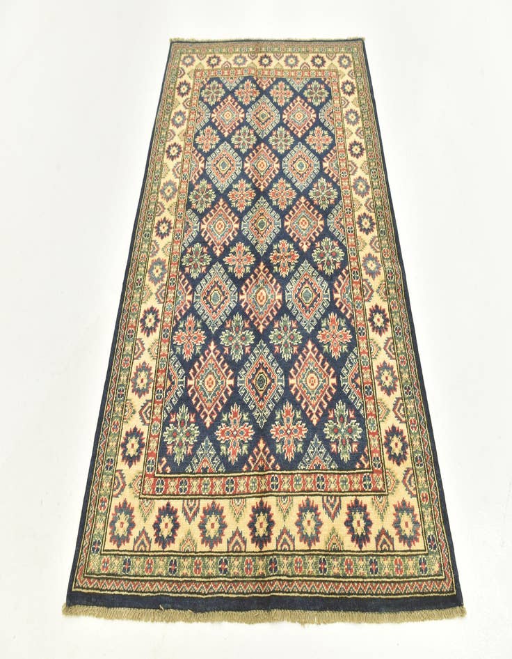 Detail image of  4' 1 x 6'  Hand Knotted Kazak Rug