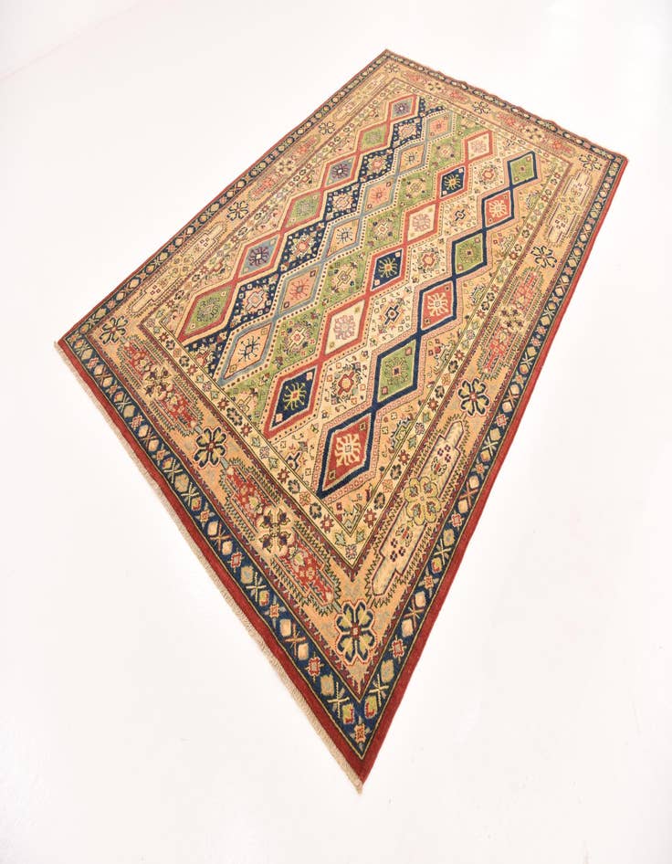 Detail image of  6' 6 x 9' 8  Hand Knotted Kazak Rug