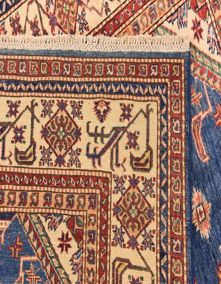 Detail image of  5' 7 x 7' 10  Hand Knotted Kazak Oriental Rug