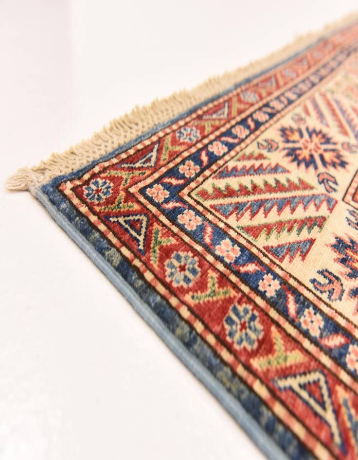 Detail image of  5' 9 x 7' 4  Hand Knotted Kazak Oriental Rug