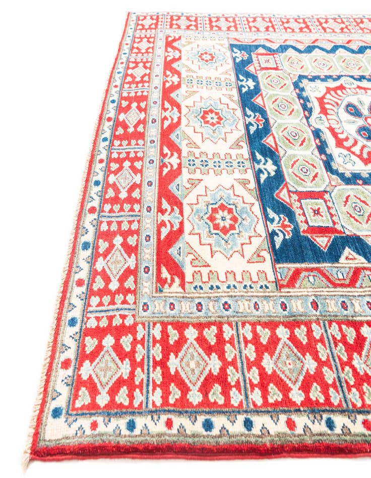 Detail image of  5' x 6' 8  Hand Knotted Kazak Rug