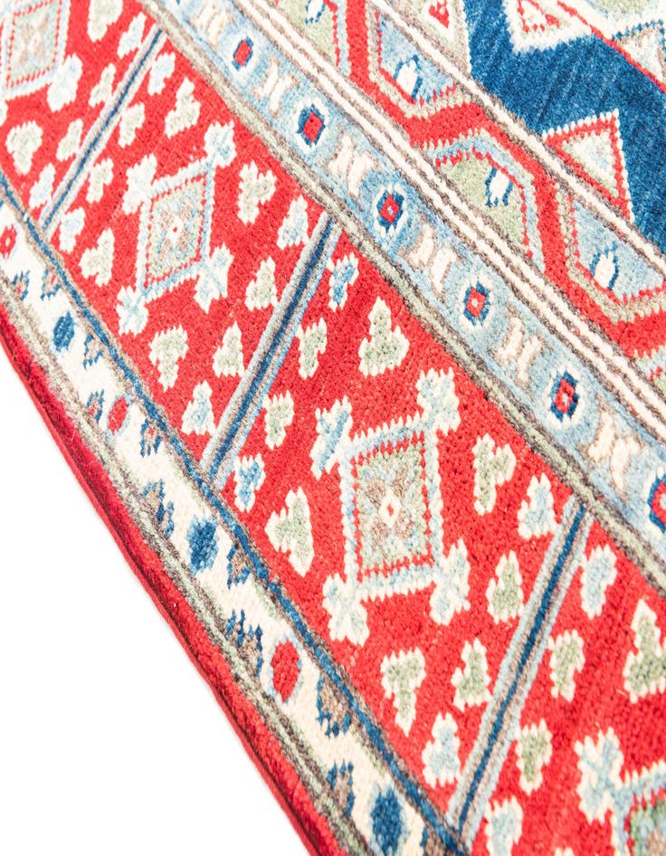 Detail image of  5' x 6' 8  Hand Knotted Kazak Rug