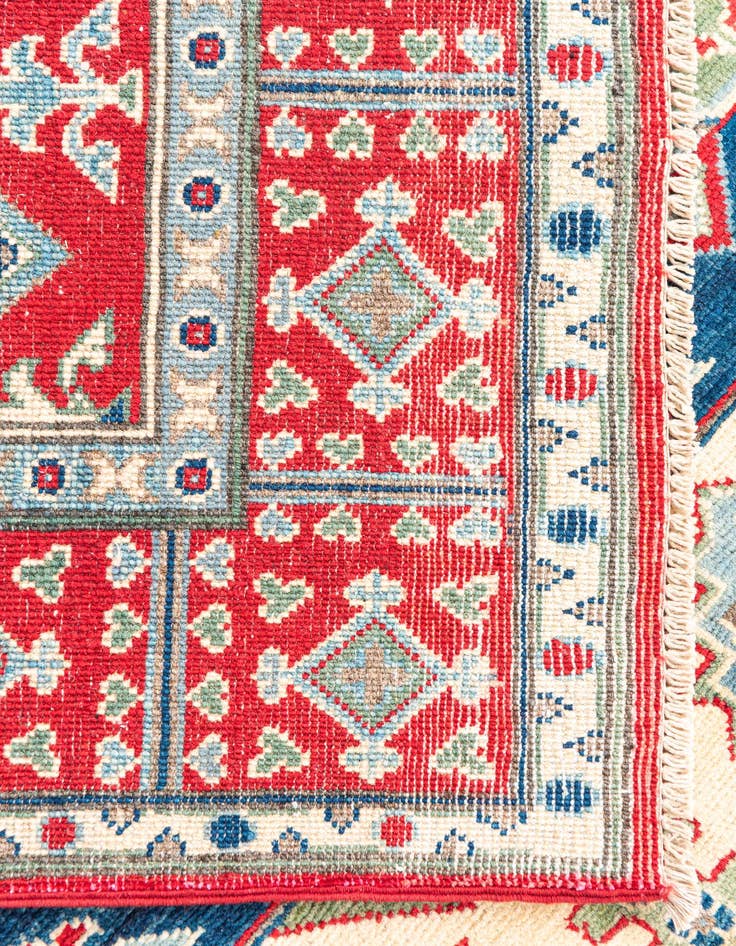 Detail image of  5' x 6' 8  Hand Knotted Kazak Rug