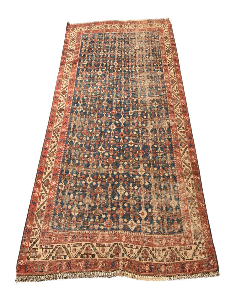 Detail image of  4' 7 x 6' 3  Hand Knotted Kazak Oriental Wool Rug