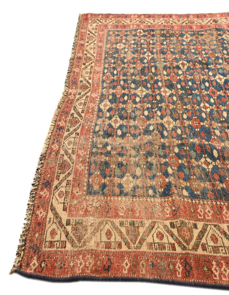 Detail image of  4' 7 x 6' 3  Hand Knotted Kazak Oriental Wool Rug