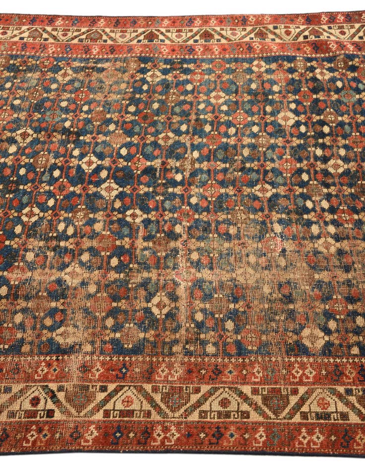 Detail image of  4' 7 x 6' 3  Hand Knotted Kazak Oriental Wool Rug