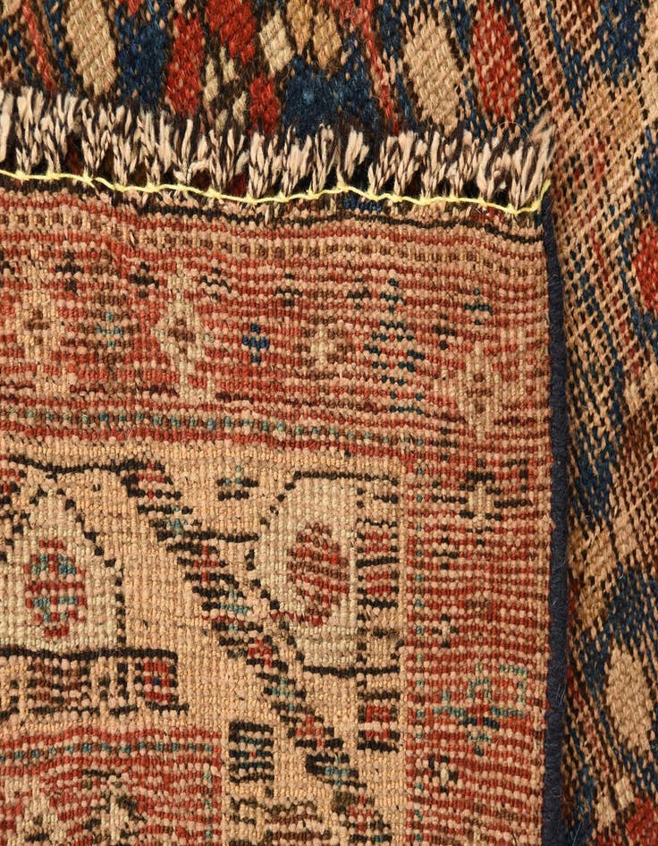 Detail image of  4' 7 x 6' 3  Hand Knotted Kazak Oriental Wool Rug
