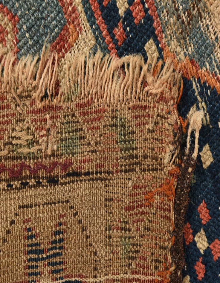 Detail image of  3' 5 x 6' 3  Hand Knotted Kazak Oriental Wool Rug