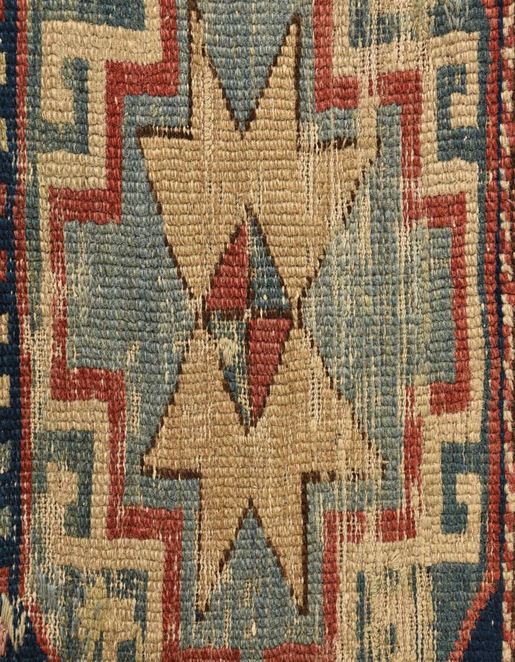 Detail image of  3' 5 x 6' 3  Hand Knotted Kazak Oriental Wool Rug