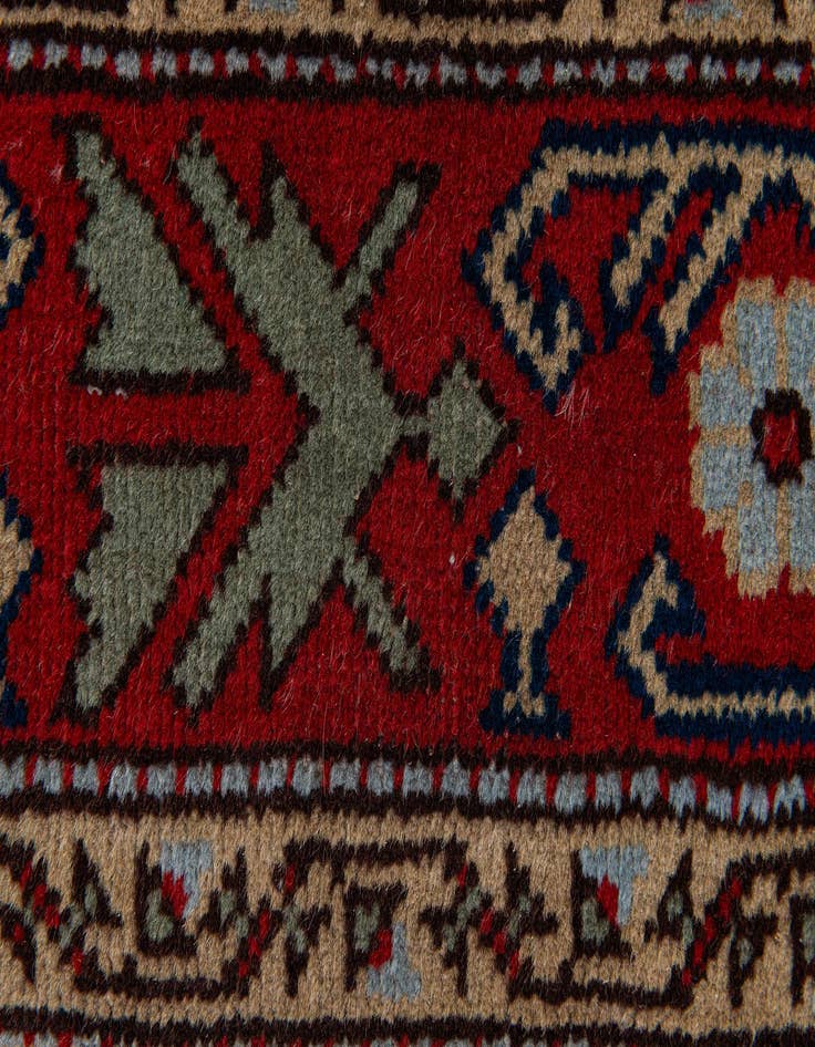 Detail image of  3' 11 x 7' 5  Hand Knotted Kazak Wool Rug