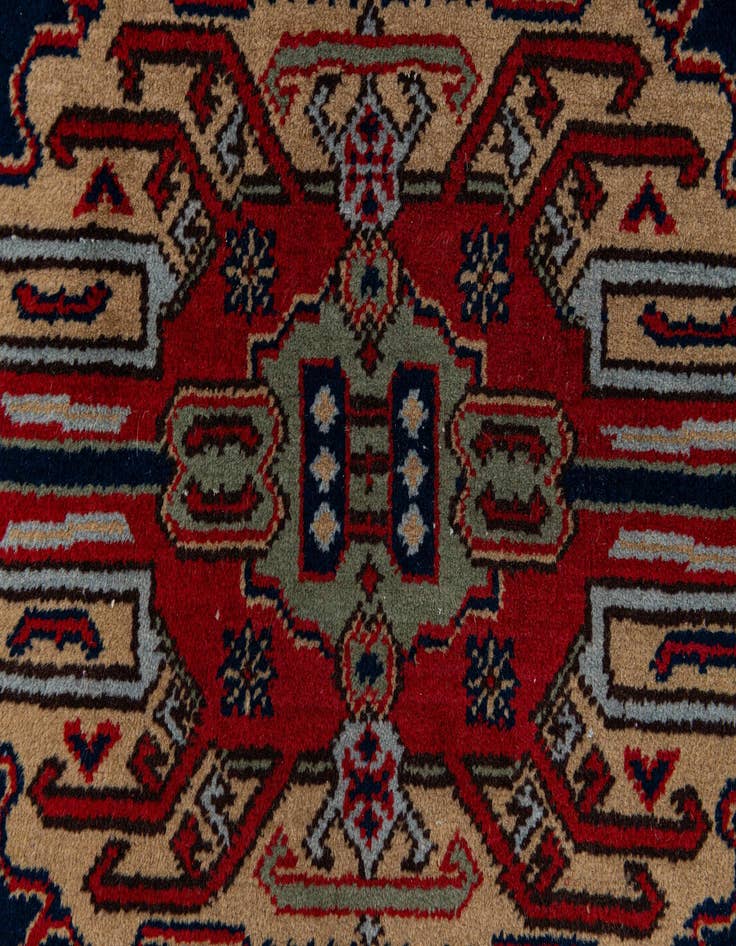 Detail image of  3' 11 x 7' 5  Hand Knotted Kazak Wool Rug