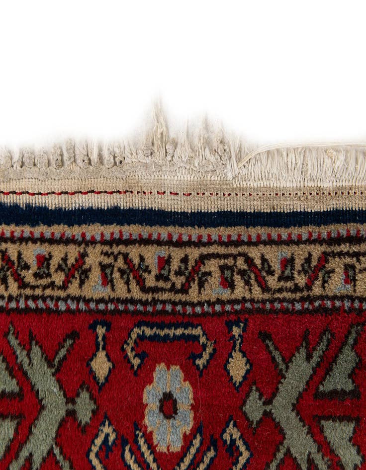 Detail image of  3' 11 x 7' 5  Hand Knotted Kazak Wool Rug