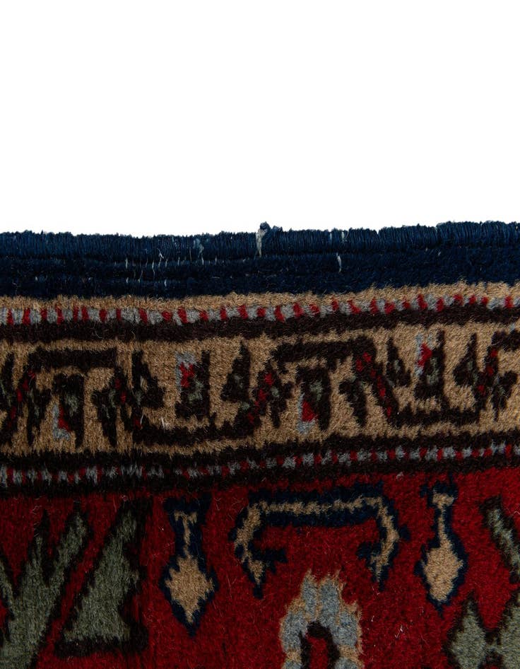 Detail image of  3' 11 x 7' 5  Hand Knotted Kazak Wool Rug
