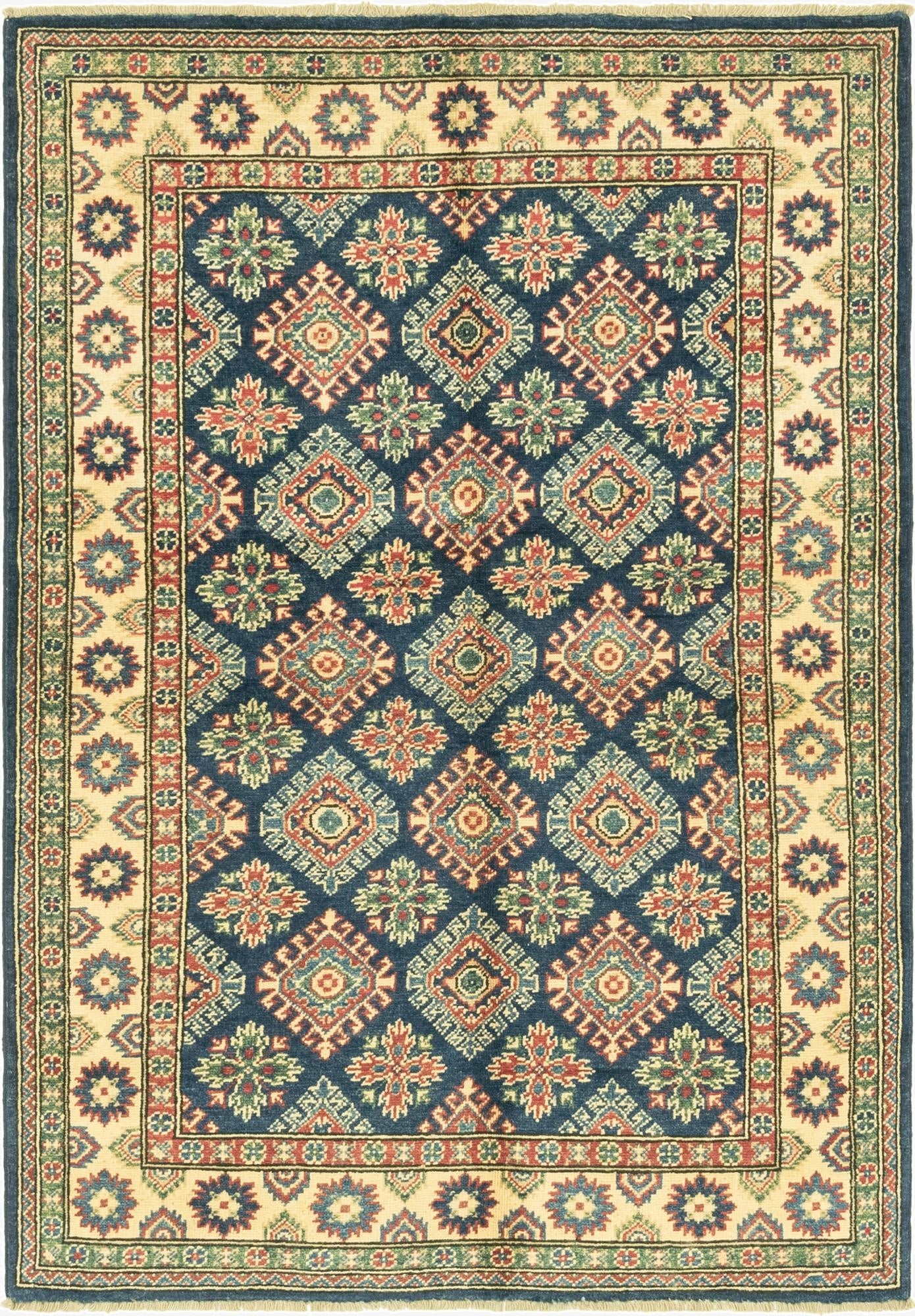  4' 1 x 6'  Hand Knotted Kazak Rug