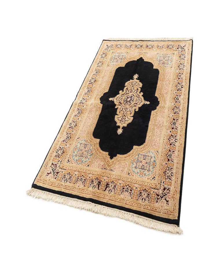 Detail image of 5' 2 x 7' 2 Hand Knotted Kerman Wool Rug