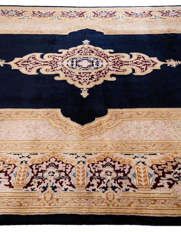 Detail image of  6' 2 x 9' 3  Hand Knotted Kerman Wool Rug