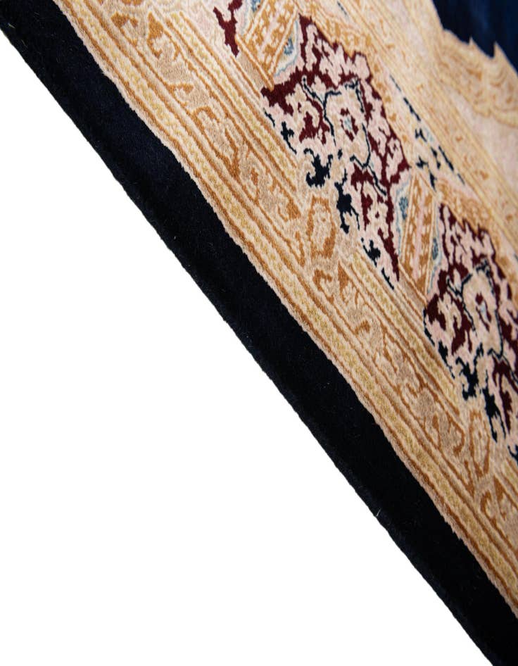 Detail image of  6' 2 x 9' 3  Hand Knotted Kerman Wool Rug