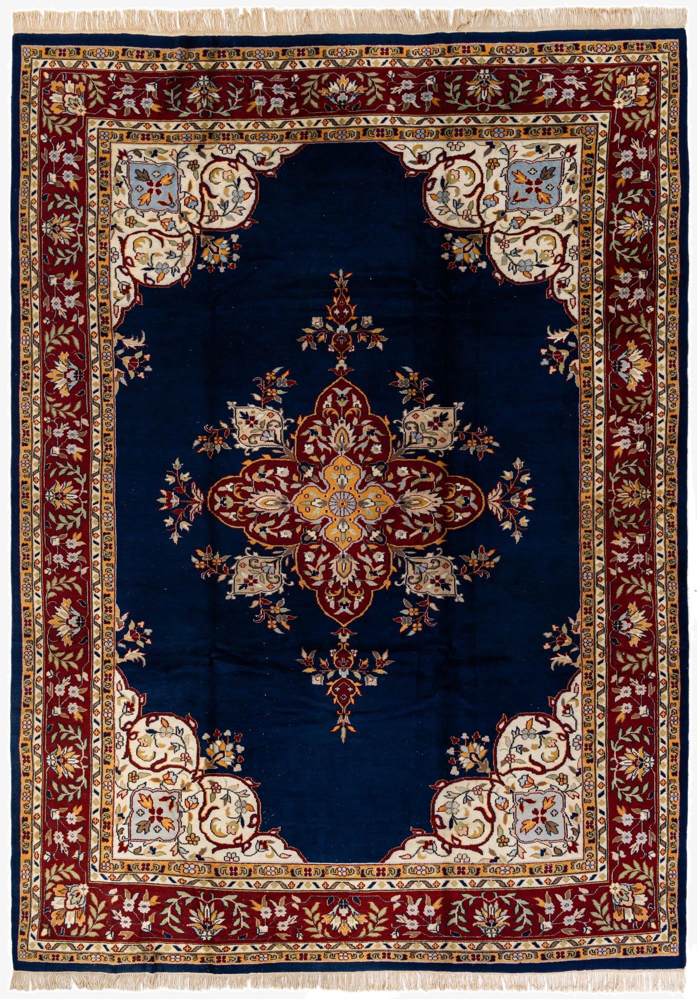  8' 2 x 11' 4  Hand Knotted Kerman Wool Rug