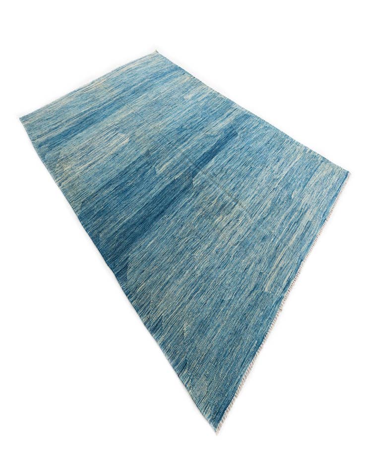 Detail image of  5' 7 x 8' 2  Hand Woven Kilim Modern Wool Rug