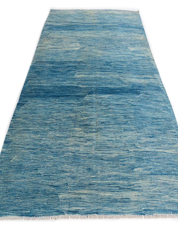 Detail image of  5' 7 x 8' 2  Hand Woven Kilim Modern Wool Rug