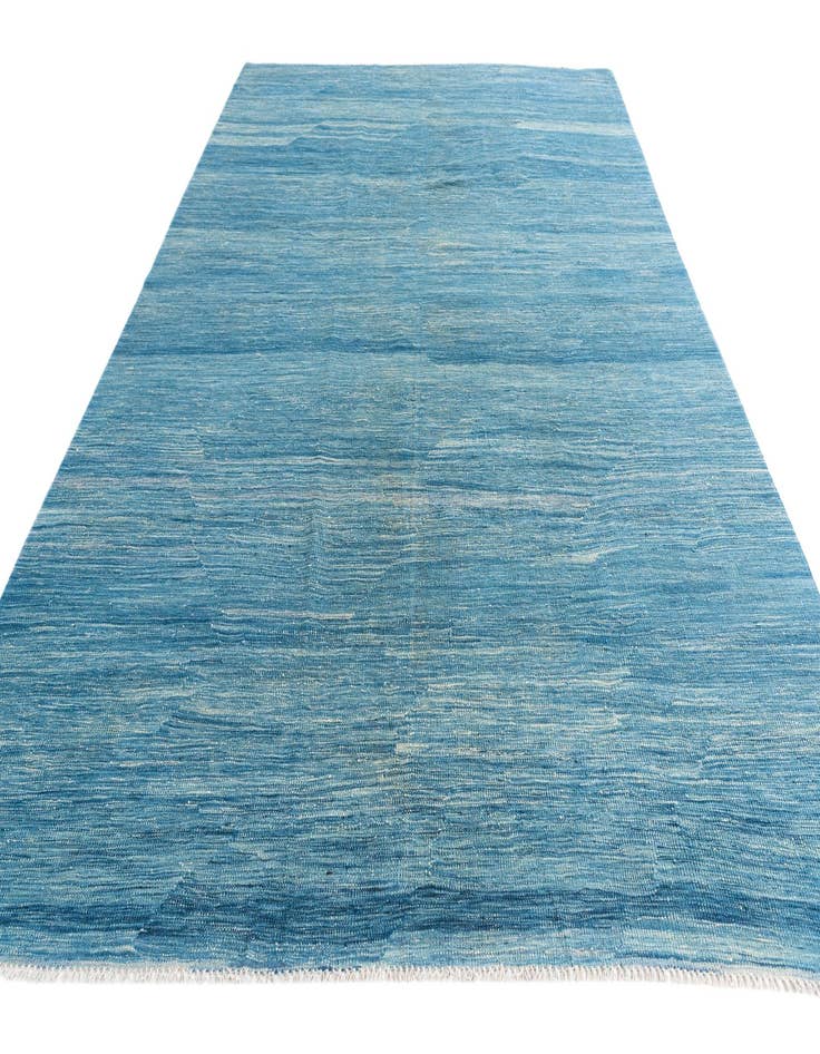 Detail image of  6' 8 x 9' 9  Hand Woven Kilim Modern Wool Rug