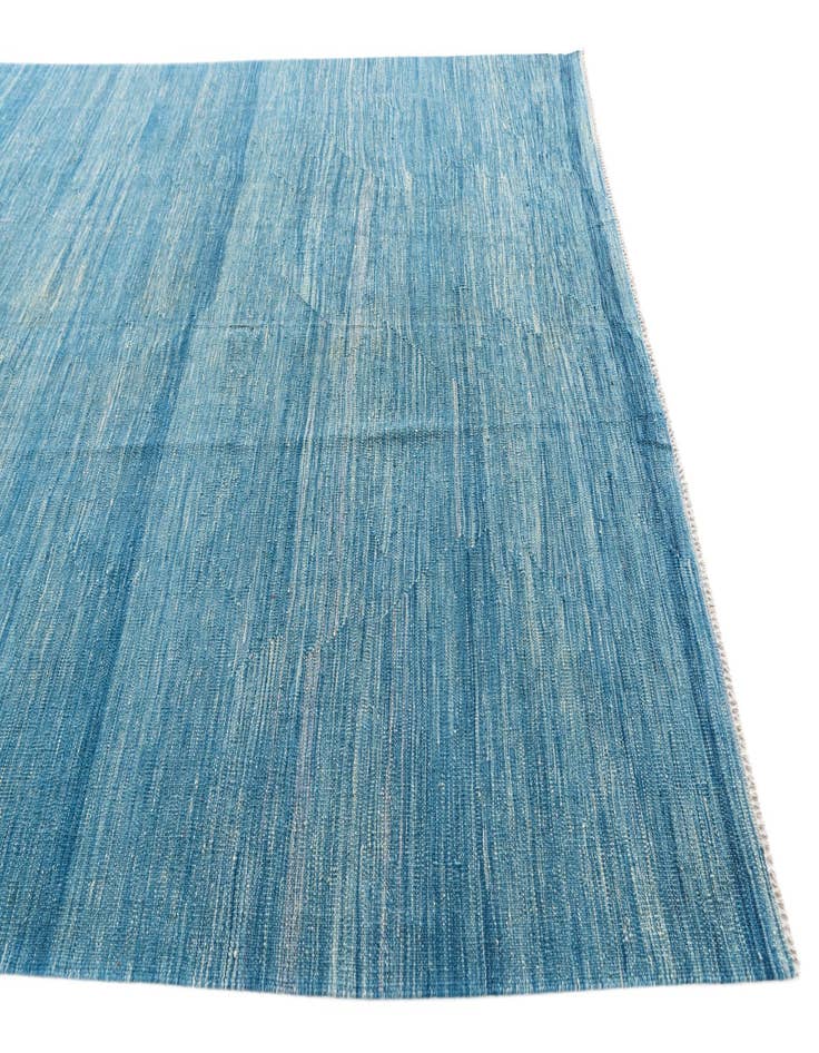 Detail image of  6' 8 x 9' 9  Hand Woven Kilim Modern Wool Rug