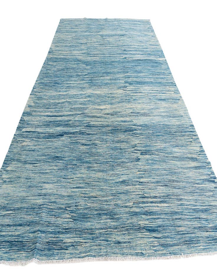 Detail image of  6' 5 x 9' 8  Hand Woven Kilim Modern Wool Rug