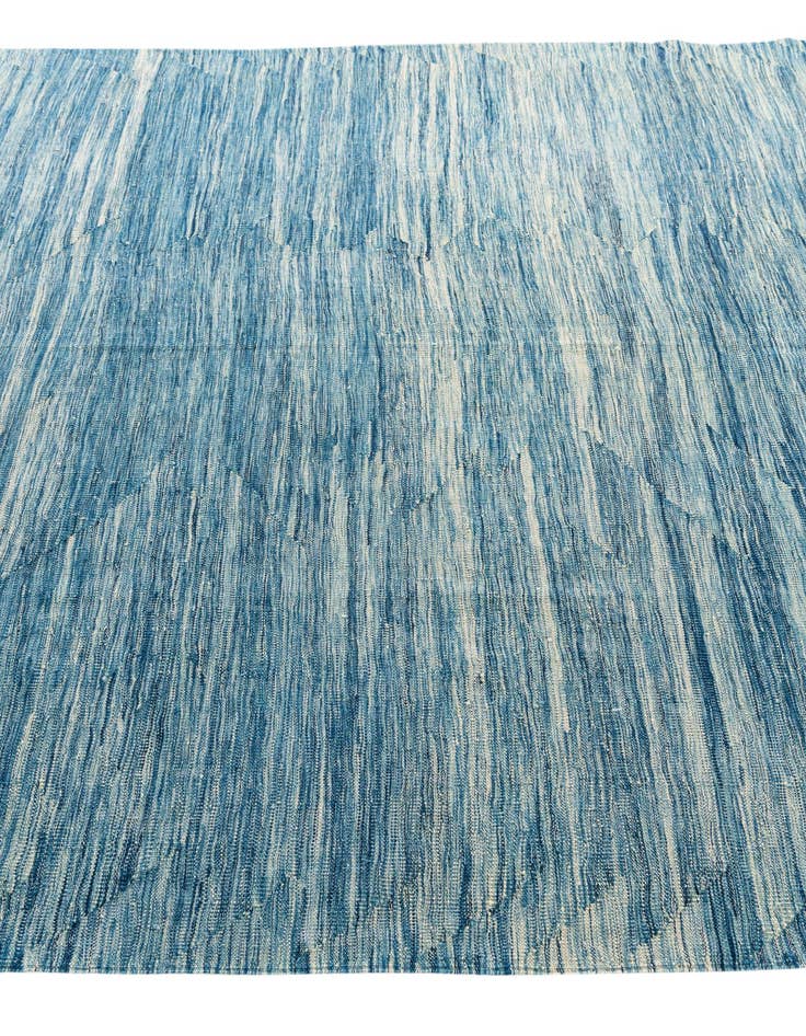 Detail image of  6' 5 x 9' 8  Hand Woven Kilim Modern Wool Rug